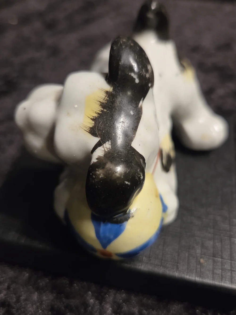 Vintage Scotty Scottie Scottish Terrier Ball Porcelain Figurine Occupied Japan